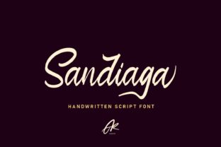 Discover the Beauty of Sandiaga: A Handwritten Font for Crafters and Creators