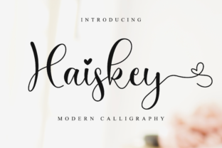 Haiskey: A Handwritten Font for Beautiful Craft Projects
