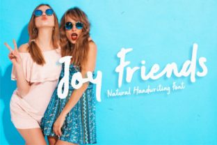 Joy Friends: A Beautiful Display Font for Digital Design