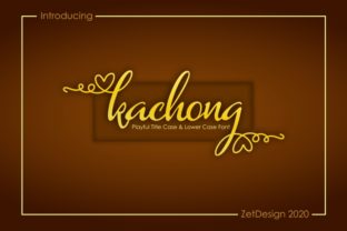 Kachong: A Handwritten Script Font for Editorial Elegance