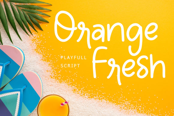 Orange Fresh: A Handwritten Font for Modern Web Design