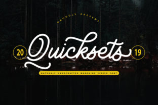 QuickSets: A Script Font for Editorial Elegance