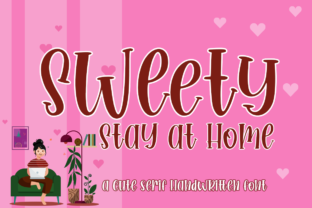 Sweety Stay at Home: A Handwritten Font for Creative Crafters